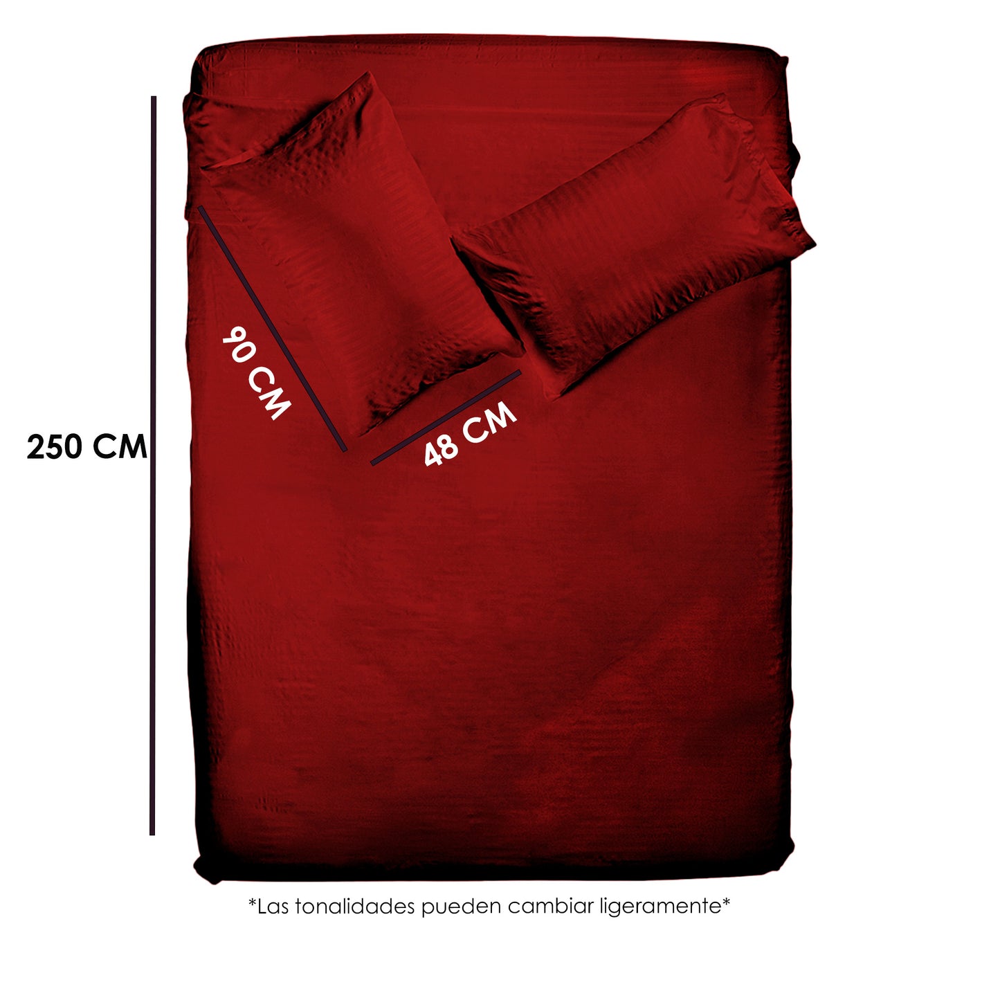 Juego de sabanas tacto seda King Size 4 piezas