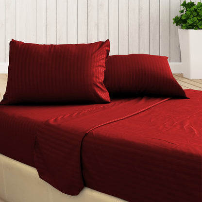 Juego de sabanas tacto seda King Size 4 piezas