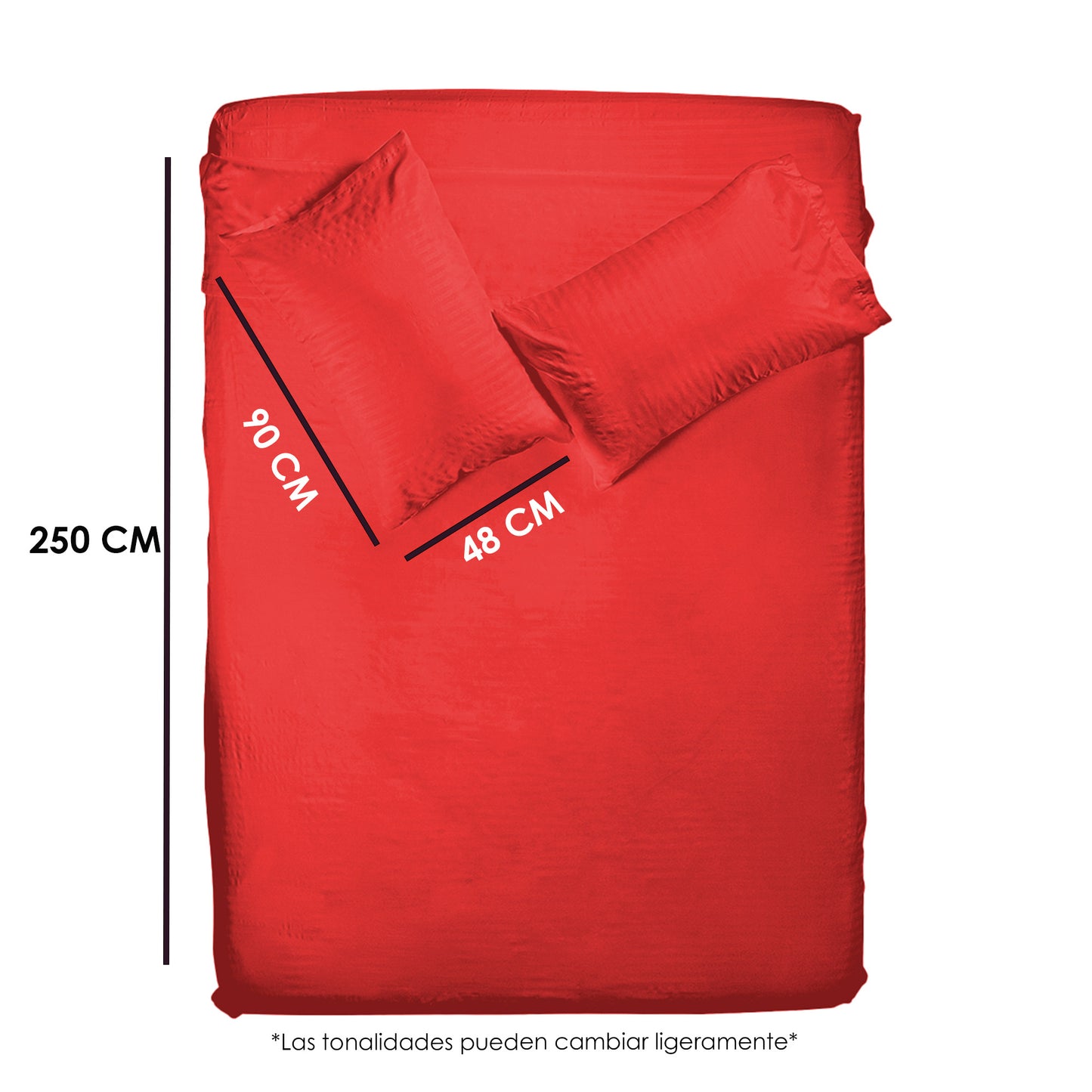 Juego de sabanas tacto seda King Size 4 piezas