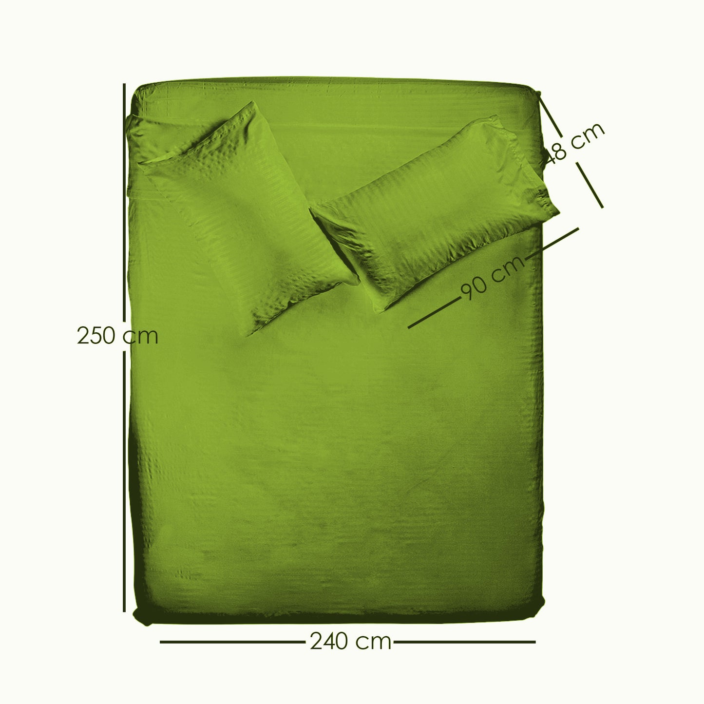 Juego de sabanas tacto seda King Size 4 piezas