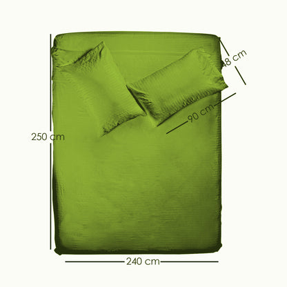 Juego de sabanas tacto seda King Size 4 piezas