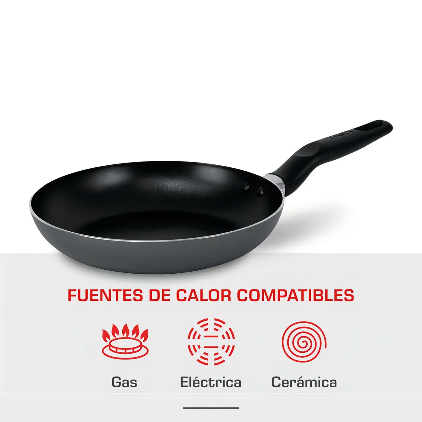 Sartén 18cm INICIA T-fal Color-Gris Teflón antiadherente