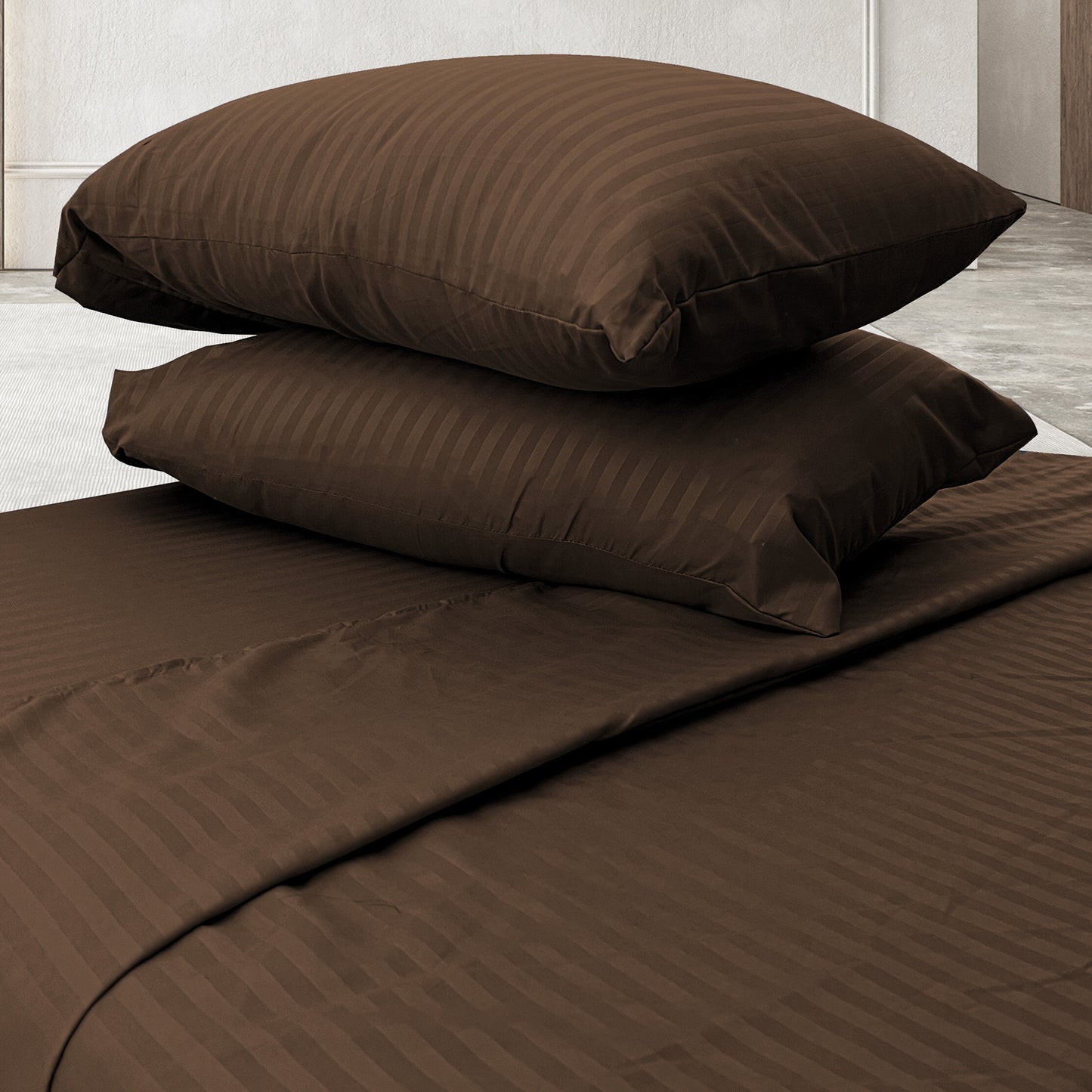 Juego de sabanas tacto seda King Size 4 piezas