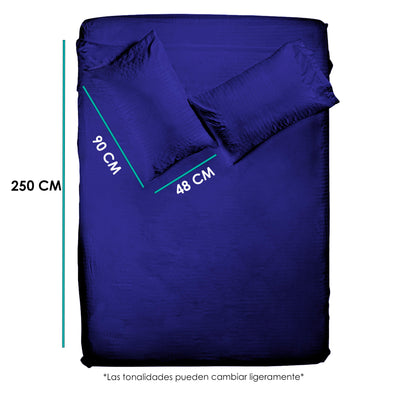 Juego de sabanas tacto seda King Size 4 piezas