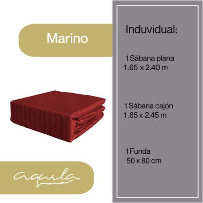 Juego de Sabanas Tacto Seda Individuales 3 pzas SB-000655