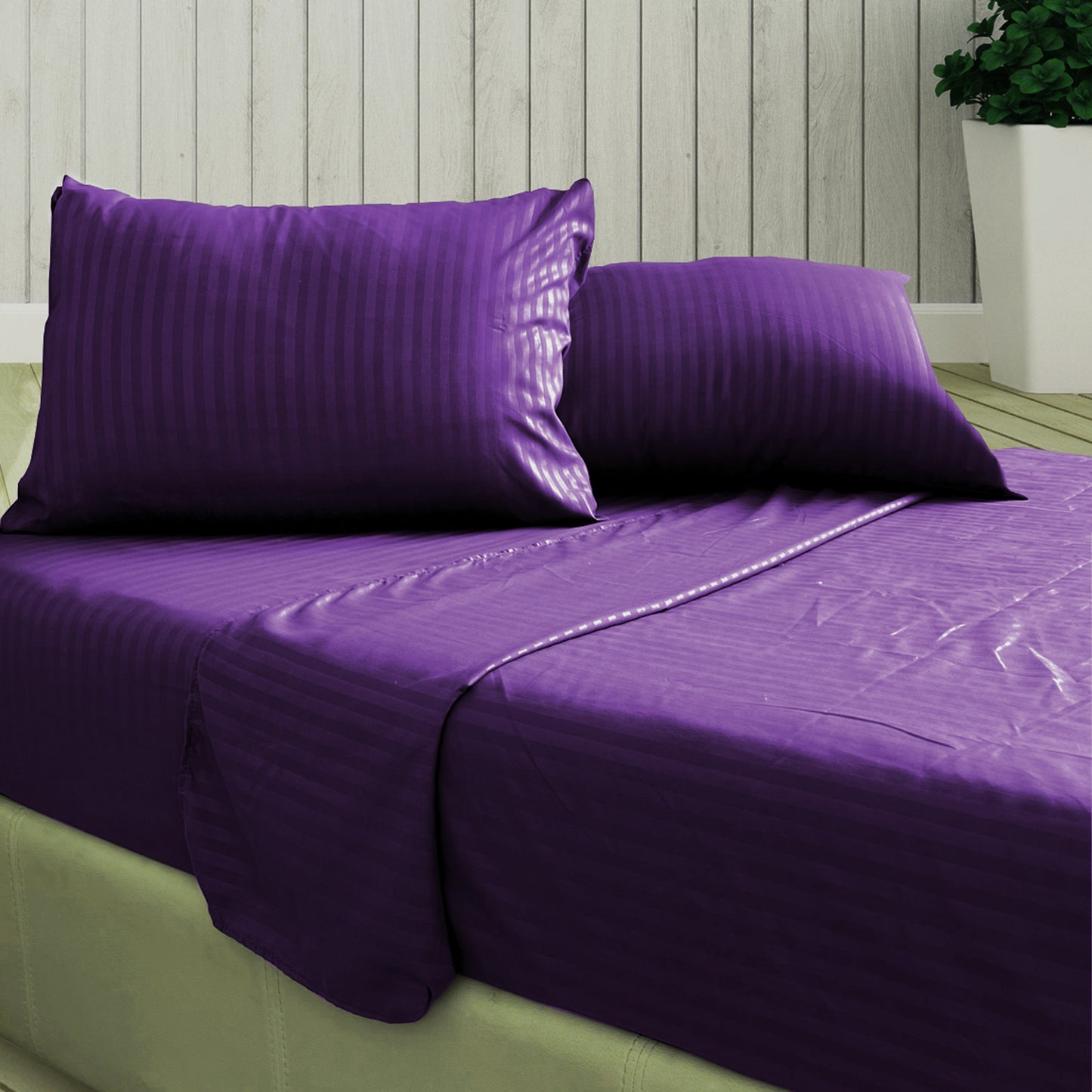 Juego de sabanas tacto seda King Size 4 piezas