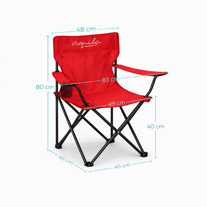 4 Sillas de Camping Plegables Aquila Cap 120Kg Multicolor