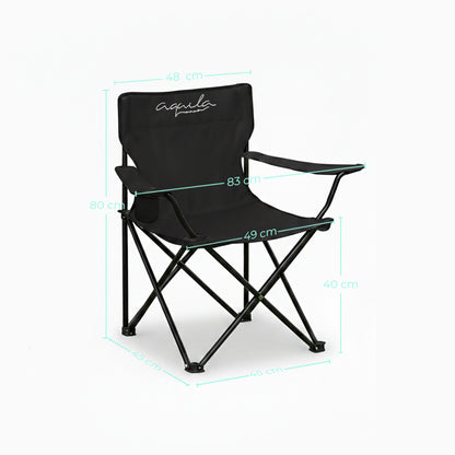 Silla de Camping Plegable Aquila Capacidad 120Kg Multicolor