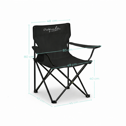 4 Sillas de Camping Plegables Aquila Cap 120Kg Multicolor