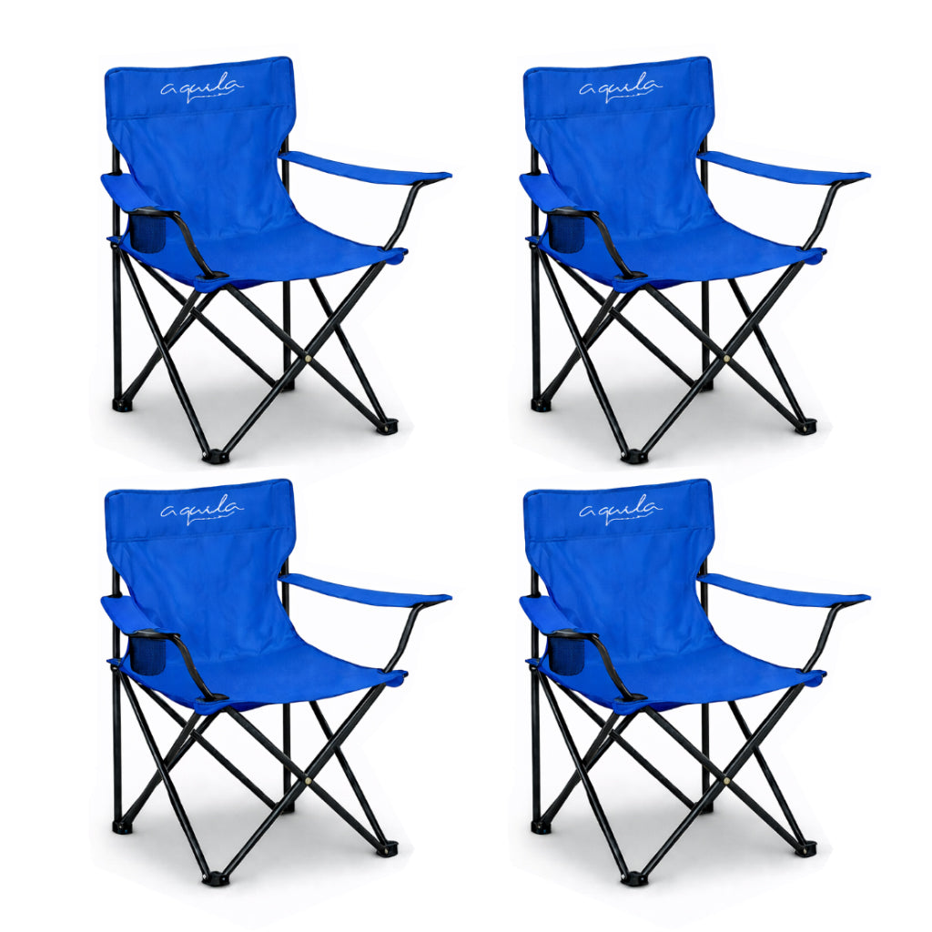 4 Sillas de Camping Plegables Aquila Cap 120Kg Multicolor