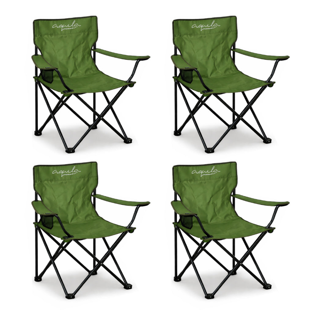 4 Sillas de Camping Plegables Aquila Cap 120Kg Multicolor