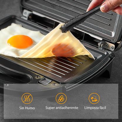 Sandwichera Aicok 3 en 1 con Placas Intercambiables