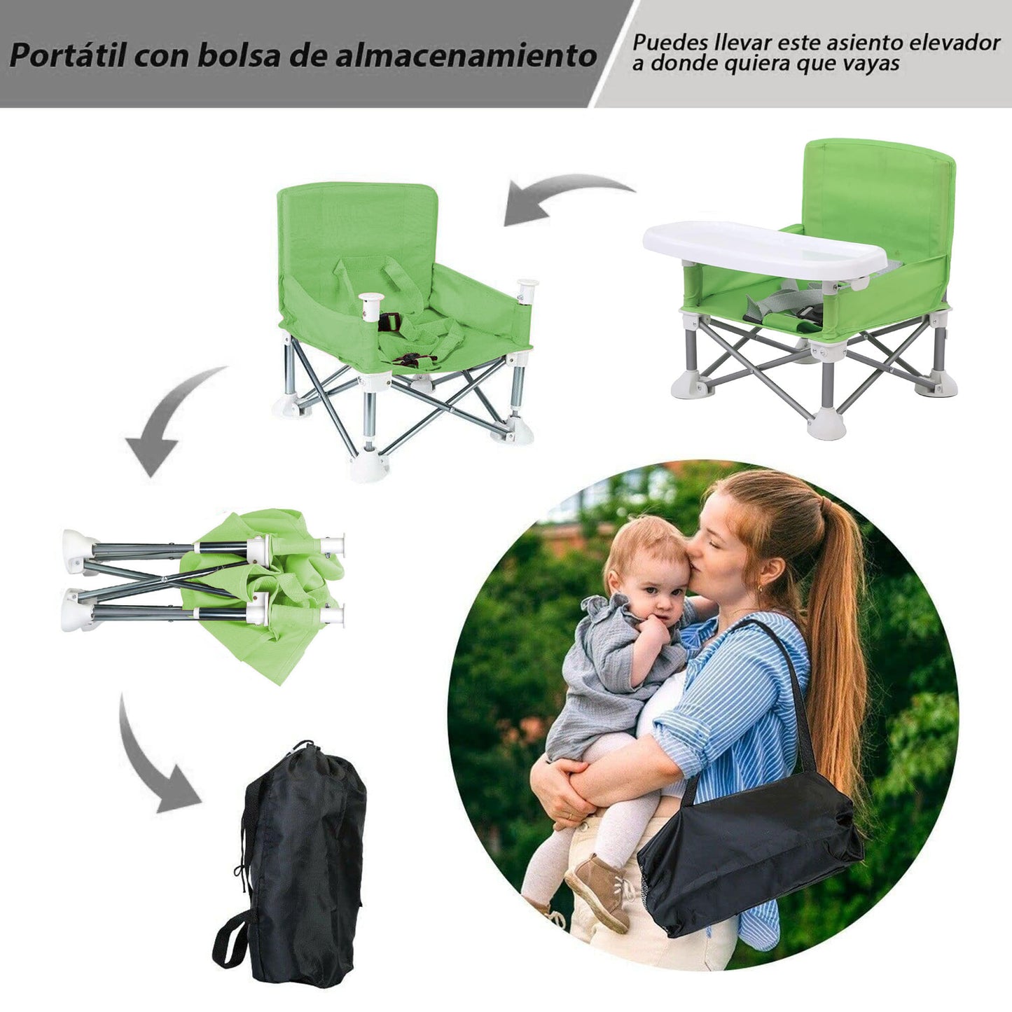 Silla Periquera Plegable Portátil Aquila Baby