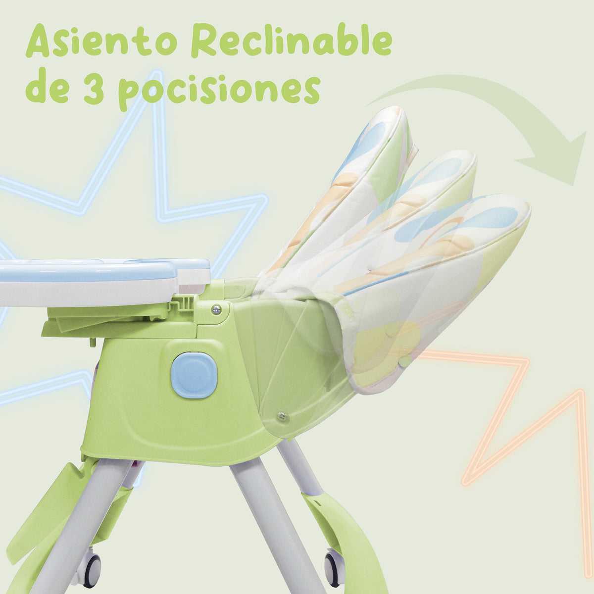 Silla periquera Alta 3 en 1 con Ruedas Aquila