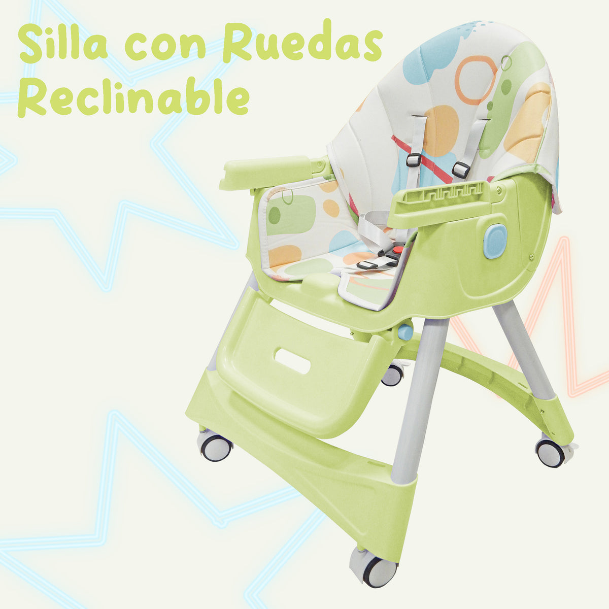 Silla periquera Alta 3 en 1 con Ruedas Aquila