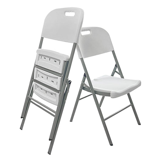 Silla de Comedor Color Blanco Plegable