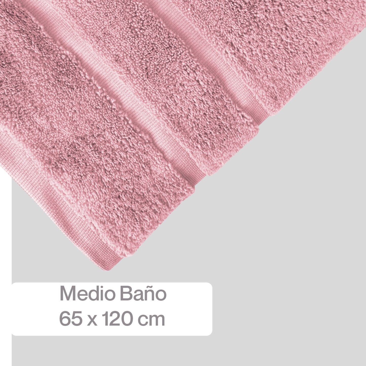 Toalla Medio Baño Twist Súper Absorbente 65X120