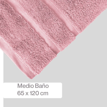 Toalla Medio Baño Twist Súper Absorbente 65X120