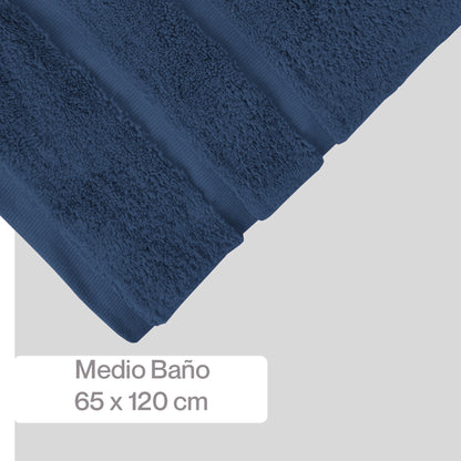 Toalla Medio Baño Twist Súper Absorbente 65X120