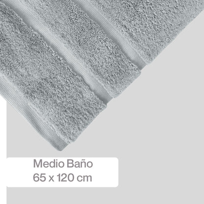 Toalla Medio Baño Twist Súper Absorbente 65X120