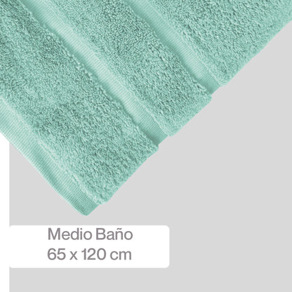 Toalla Medio Baño Twist Súper Absorbente 65X120