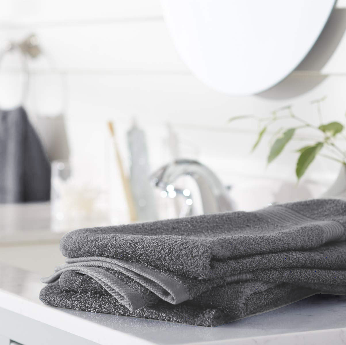 Paquete de 3 Toallas de Baño Gris