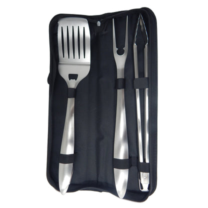 Utensilios de Asador de Acero Inox con Maletín Alamo
