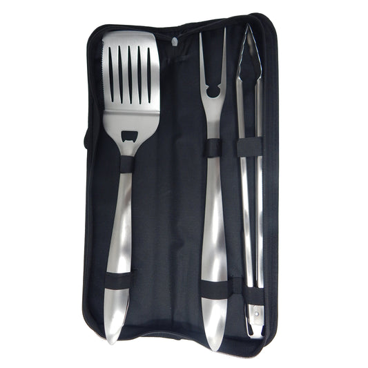 Utensilios de Asador de Acero Inox con Maletín Alamo