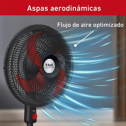 Ventilador Pedestal 18” Silencioso T-FAL TurboPower VE2913X0