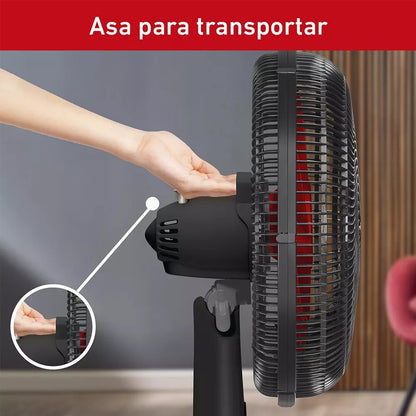Ventilador Pedestal 18” Silencioso T-FAL TurboPower VE2913X0