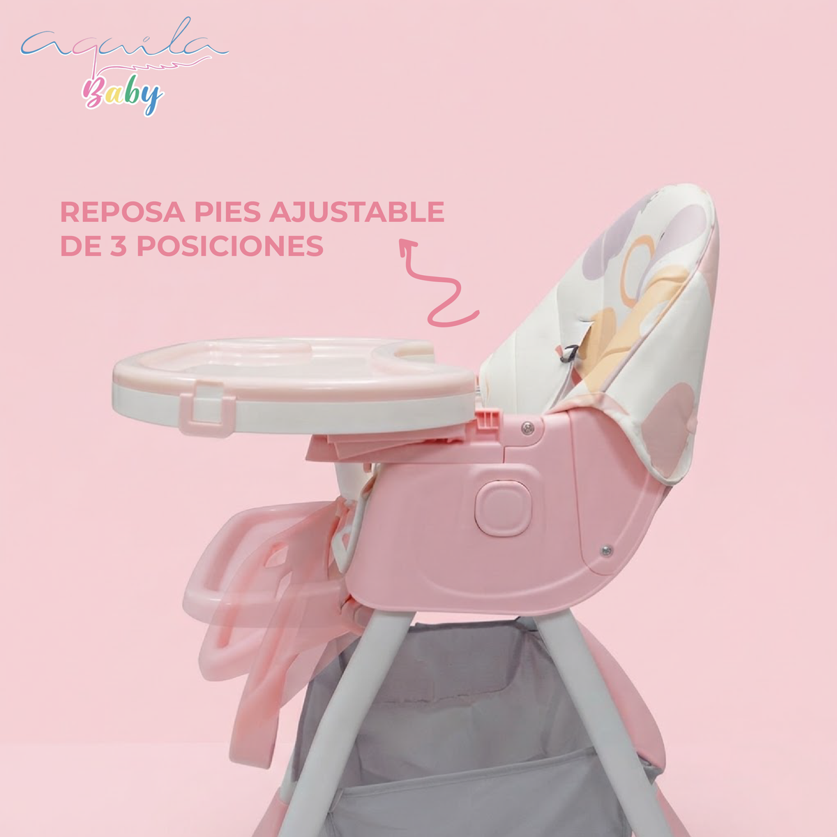 Silla periquera Alta 3 en 1 con Ruedas Aquila