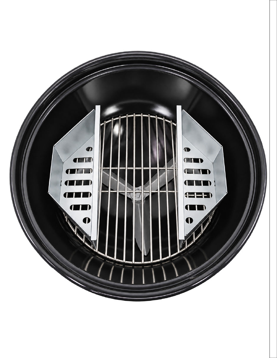Asador de Carbón AQUILA ARDEO AS8032 con 2 ruedas, negro